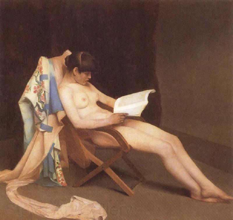 Theodore Roussel The Reading gril Germany oil painting art